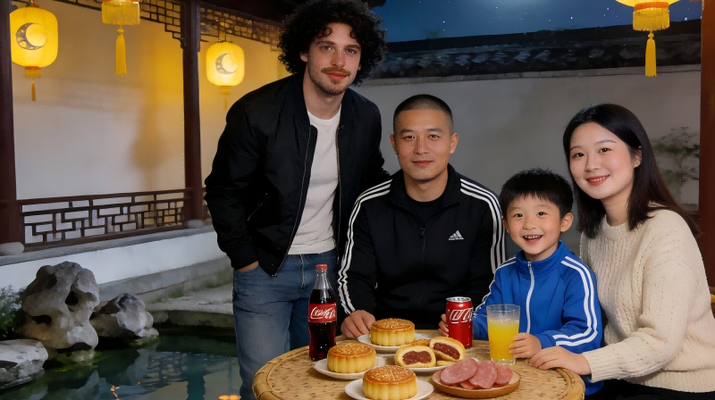 foreign tourists experience the reunion time of China’s Mid-Autumn Festival