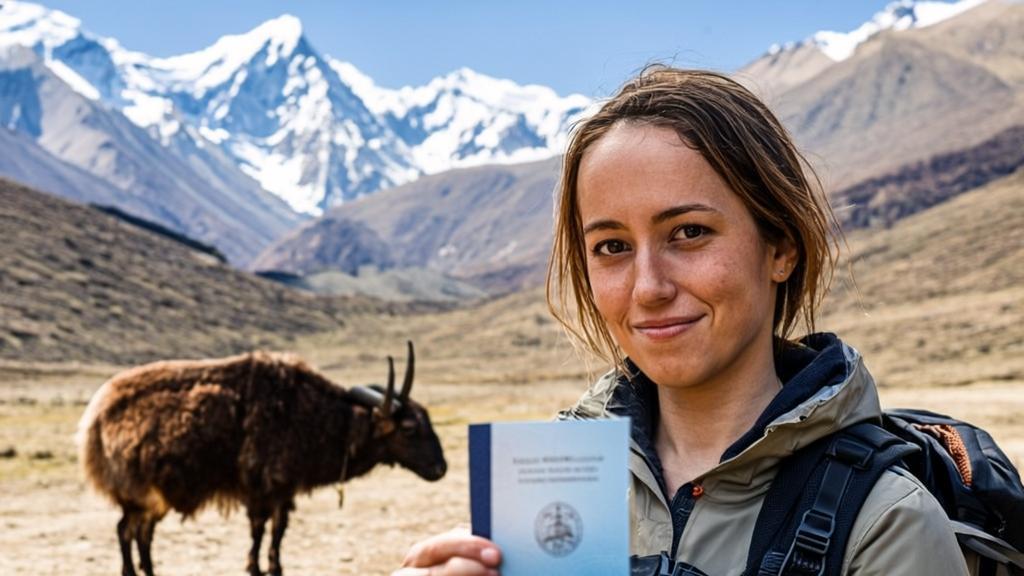 foreign tourists show China travel permit issuing service guide document at Chinese checkpoints