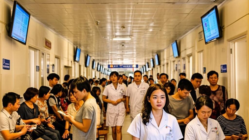 Chinese doctors in the night clinic for foreign patients in English consultation
